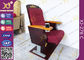 Antique Golden Paint Veneer Theatre Seating Chairs With Solid Wood Armrest / Cup holder supplier